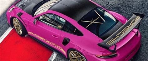 Ruby Star 2019 Porsche 911 Gt3 Rs With Gold Accents Rendered As