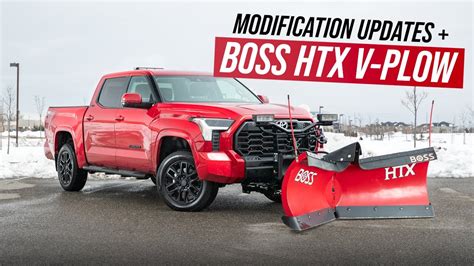 Boss Htx V Plow On A 2022 Toyota Tundra Modification Updates Youtube