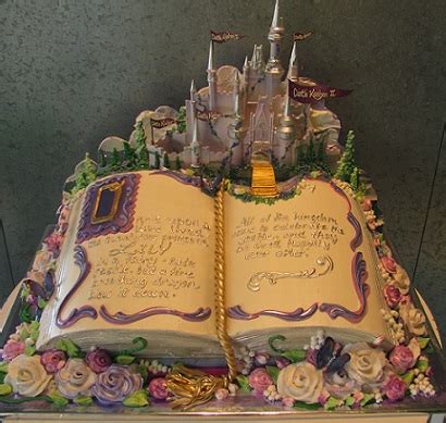 I bet you can find a few layer cakes and charm packs too. Story Book Cakes - Cake Geek Magazine