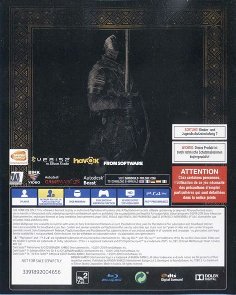 Dark Souls Trilogy Cover Or Packaging Material Mobygames