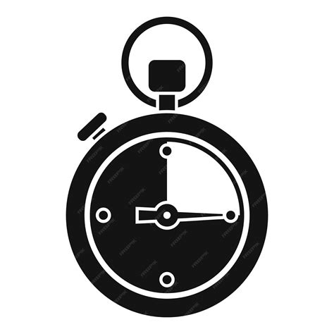 Premium Vector Stopwatch Interval Icon Simple Vector Stop Clock Watch