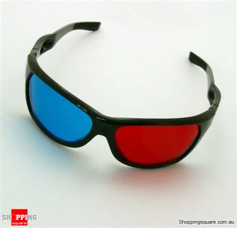 Red And Blue Cyan Anaglyph 3d Glasses For Movie Game Dvd Online