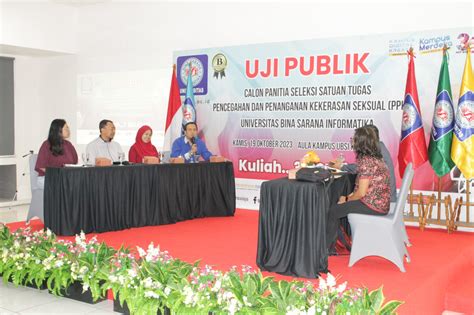 Menuju Lingkungan Kampus Yang Aman Uji Publik Calon Panitia Seleksi