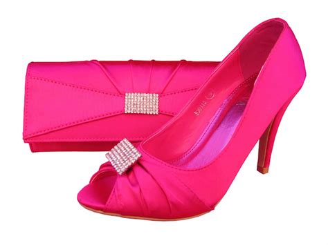 Fuchsia Pink Wedding Shoes Fuchsia Evening Shoes Sole Divas