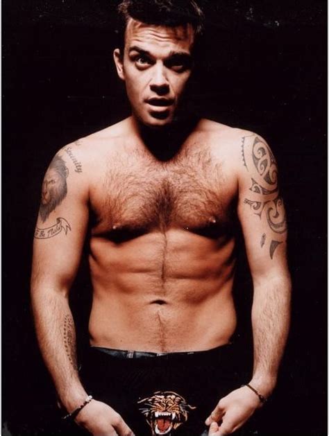 Robbie Williams British Singer In Tiger Underwear Worn For Rock Dj