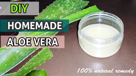 Diy Homemade Aloe Vera Gel Pure How To Make Aloe Vera Gel At