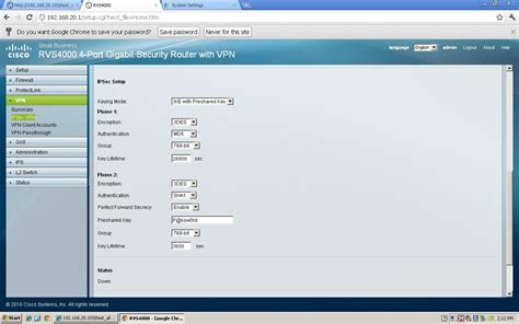 Ipsec Vpn Mikrotik Rb750 To Cisco Rvs4000 Help Mikrotik