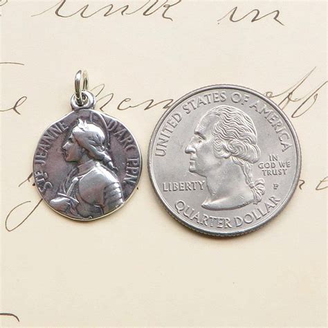 St Joan Of Arc Crown Of Laurels Medal Patron Of Strong Women Cool