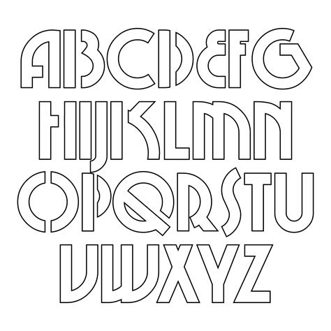 Cut Out Large Printable Letters Print Alphabet Stencils Images And