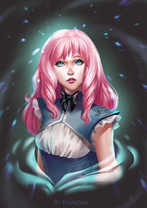 Portrait Girl With Pink Hair By Fantazyme On Deviantart