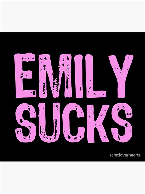 Emily Sucks Sticker By Samcloverhearts Redbubble