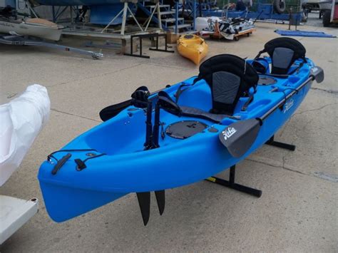 Used Hobie Mirage Pedal Kayak Outfitter Tandem Blue Color For Sale From