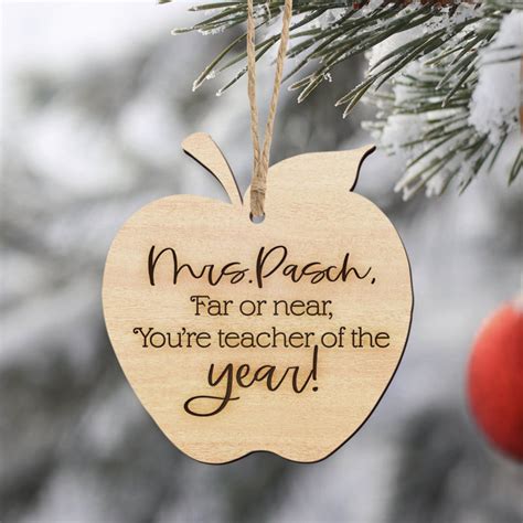 Teacher Ornament Daycare Teacher T Personalized Etsy