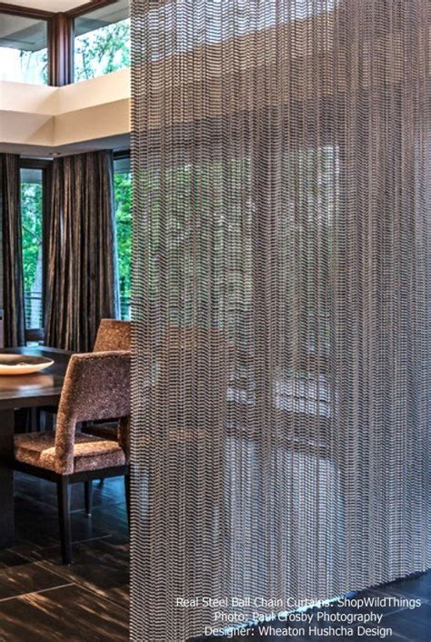 Beaded curtains are simple to make and will add artistry to your room. Real Steel Ball Chain Curtains - Metal Ball Chain Room ...