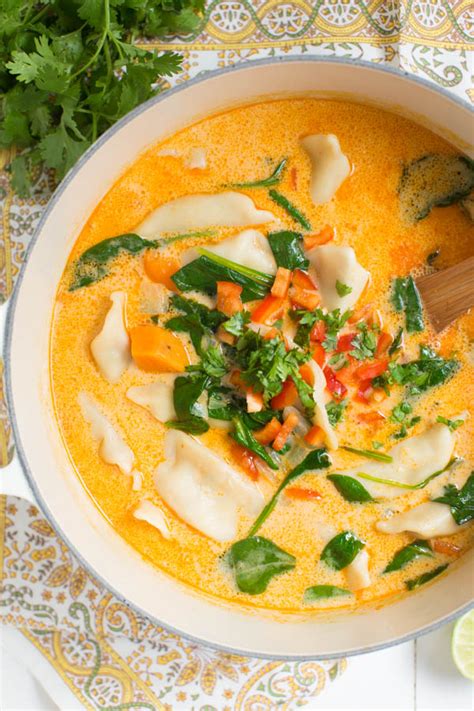 thai coconut potsticker soup easy home meals