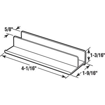 Its not attached to the door or adjacent glass piece, or to the other adjacent frame pieces. M 6221 - Tub Enclosure Bottom Guide, White, Plastic, Self ...