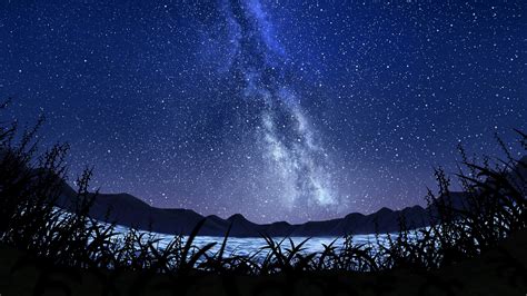 Starry Sky Stars Milky Way Galaxy 4k Hd Space Wallpap