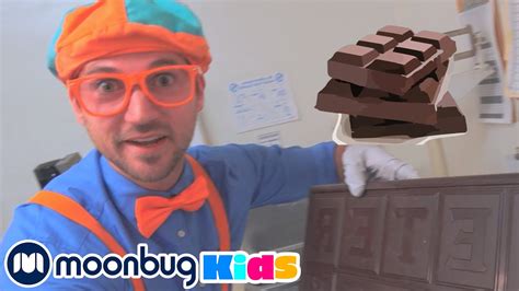 Blippi Visits A Chocolate Factory Learn Abc 123 Moonbug Kids