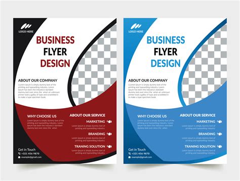 Corporate Business Flyer Template Vector Design Flyer Template Used