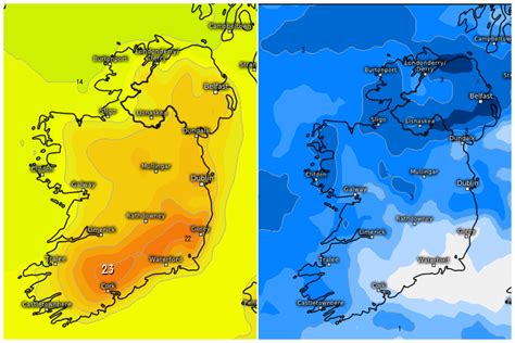 Irish Weather Forecast Met Eireann Say Temps To Rise To A Sizzling 22c Next Week With Dry