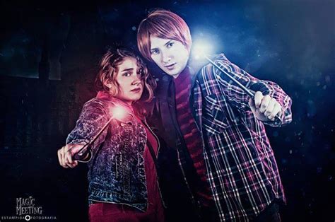Hermione jean weasley (de soltera granger). Ron Weasley Hermione Granger - Battle of Hogwarts by ElTanitoGrimes on DeviantArt