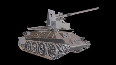 3d Print Model T34 Flak 88 Tanks Cgtrader