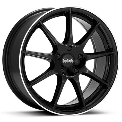 Rimstyle Oz Racing Veloce Gt Gloss Black With Polished Rim And Silver