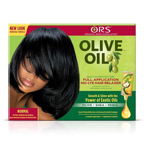 Among its cosmetic benefits, olive oil is exceptional for moisturising and brightening the hair. OLIVE OIL BUILT-IN PROTECTION HAIR RELAXER (ORS) NORMAL ...