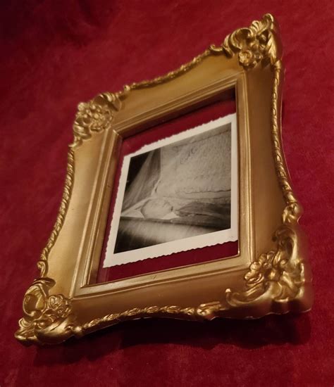 Original Post Mortem Funeral Casket Photo In Gold Frame With Etsy