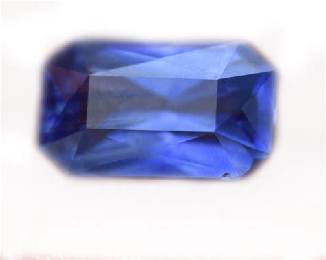 Gil Certified Cornflower Blue Sri Lanka Emerald Cut Blue Sapphire 266