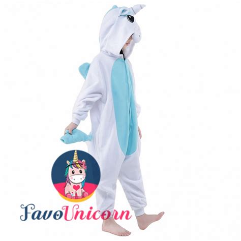 Kids Blue Pegasus Costume Onesie Pajama Animal Outfit For Boys And Girls