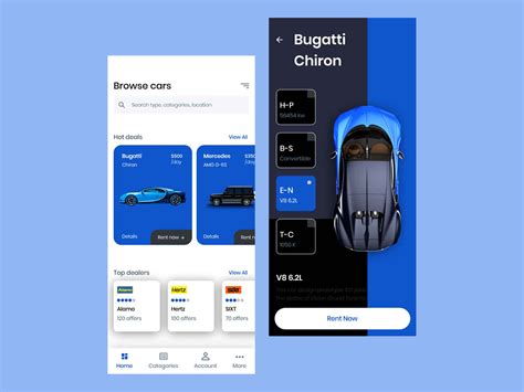 Create a reservation faster than ever, easily view or modify upcoming reservations, and get directions to your rental location. Free Car Rental App Template (FIG)