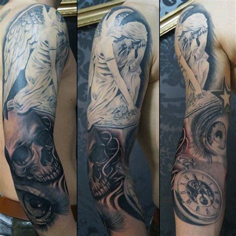 These tattoos are often depicted as looking down or as representing something very personal to the wearer. The 95 Best Guardian Angel Tattoos for Men | Improb
