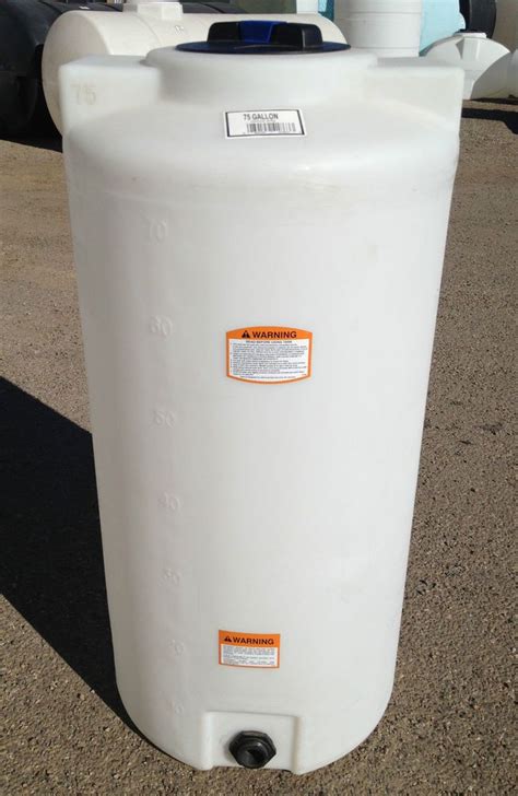 75 Gallon Vertical Poly Tankcontainer Indoor Water Or Chemical