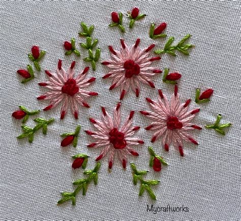 MY CRAFT WORKS Daisy Flowers Embroidery Design