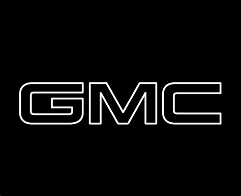 Gmc Brand Logo Car Symbol Name White Design Usa Automobile Vector