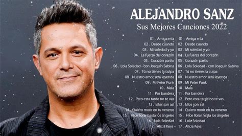 Alejandro Sanz 30 Grandes Exitos Sus Mejores Canciones 2022 Full