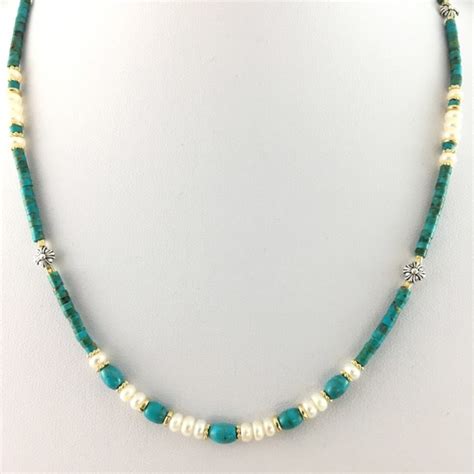 Turquoise Pearl Necklace Jewels Of Byron