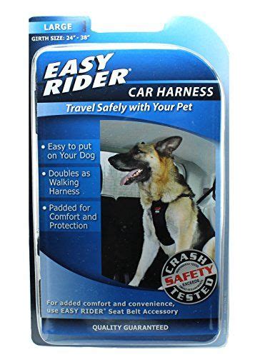 Coastal Easy Rider Adjustable Dog Car Harness Black Xlg 24 38