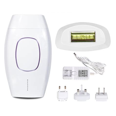 Diode lasers produce a single spectrum of intensely concentrated pure light in one ipl can reduce and slow down hair regrowth but not permanently remove hair. IPL Epilator Laser Hair Removal At Home Handset ...