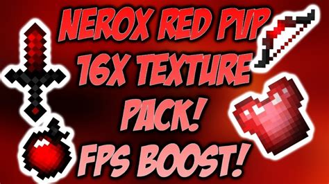 Nerox Red Pack Fps Boost 😨 Minecraft Pe Texture Pack Pvp 1110 1
