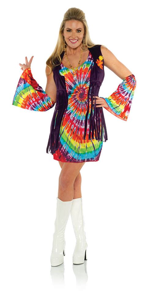 Revolution Womens Adult 60s Hippie Chick Halloween Costume Ebay