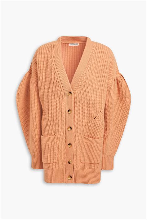 Ulla Johnson Tillie Ribbed Wool And Cashmere Blend Cardigan Sale Up To Off The Outnet