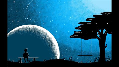 Moonlight Scenery Drawing Ms Paint Tutorial Digital Drawing On Pc