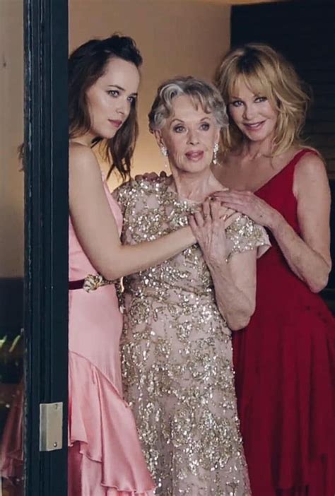 Dakota Johnson With Her Grandmother Tippi Hedren And Her Mother Melanie Griffith Tippi