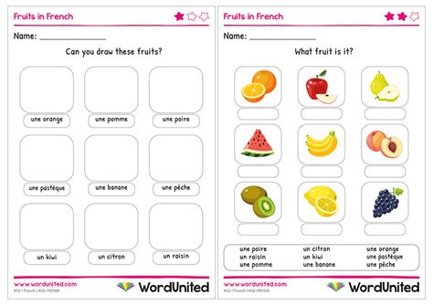 Fruits In French Wordunited
