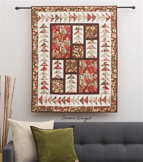 Free For Sew A Birds View Quilted Wall Hanging Quilted Wall Hangings