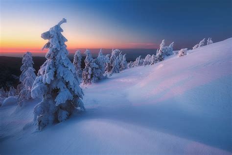 Winter Sunset Romania By Zsolt Andras Szabo 500px Winter Sunset