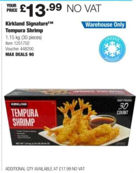 Kirkland Signature Tempura Shrimp Offer At Costco