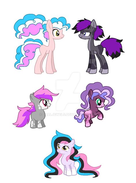 Mlp Earth Pony Adoptables Closed By Dualjewels On Deviantart